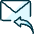 Email Action Reply 1 Icon from Ultimate Duotone Set | Free Download as SVG Vector and Transparent PNG | Streamline icons