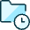 Folder Clock Icon from Ultimate Duotone Set