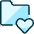 Folder Heart Icon from Ultimate Duotone Set | Free Download as SVG Vector and Transparent PNG | Streamline icons