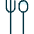 Restaurant Fork Spoon icon - Free transparent PNG, SVG. No sign up needed.