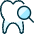 Dentistry Tooth Search Icon from Ultimate Duotone Set