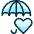 Insurance Umbrella Heart icon - Free transparent PNG, SVG. No sign up needed.