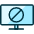 Tv Flat Screen Disable Icon from Ultimate Duotone Set | Free Download as SVG Vector and Transparent PNG | Streamline icons