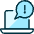 Alert Message Laptop icon - Free transparent PNG, SVG. No sign up needed.