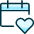 Calendar Favorite Heart 1 icon - Free transparent PNG, SVG. No sign up needed.