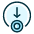 Cursor Move Target Down Icon from Ultimate Duotone Set