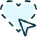 Cursor Select Heart Icon from Ultimate Duotone Set