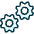 Cog Double 1 icon - Free transparent PNG, SVG. No sign up needed.