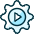 Cog Play icon - Free transparent PNG, SVG. No sign up needed.