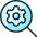 Cog Search icon - Free transparent PNG, SVG. No sign up needed.