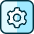 Cog Square Icon from Ultimate Duotone Set