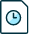 Time Clock File 1 Icon from Ultimate Duotone Set | Free Download as SVG Vector and Transparent PNG | Streamline icons