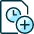 Time Clock File Add Icon from Ultimate Duotone Set