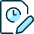 Time Clock File Edit Icon from Ultimate Duotone Set