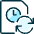 Time Clock File Refresh Icon from Ultimate Duotone Set