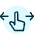 Gesture Swipe Horizontal 3 Icon from Ultimate Duotone Set