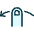Gesture Swipe Horizontal Left Icon from Ultimate Duotone Set