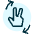 Gesture Two Finger Flip Right icon - Free transparent PNG, SVG. No sign up needed.
