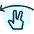 Gesture Two Fingers Swipe Left Icon from Ultimate Duotone Set