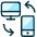 Phone Monitor Exchange Icon from Ultimate Duotone Set | Free Download as SVG Vector and Transparent PNG | Streamline icons