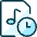 Audio File Clock Icon from Ultimate Duotone Set