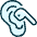 Earpods Ear Icon from Ultimate Duotone Set