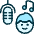 Microphone Sing Man Icon from Ultimate Duotone Set