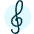 Music Clef Icon from Ultimate Duotone Set