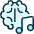 Music Genre Brain Icon from Ultimate Duotone Set