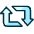 Retweet Logo Icon from Ultimate Duotone Set