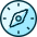 Compass 1 Icon from Ultimate Duotone Set