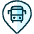 Style Three Pin Bus Icon from Ultimate Duotone Set