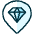 Style Three Pin Diamond icon - Free transparent PNG, SVG. No sign up needed.