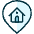 Style Three Pin Home Icon from Ultimate Duotone Set