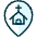Style Two Pin Church icon - Free transparent PNG, SVG. No sign up needed.