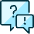 Conversation Question Warning icon - Free transparent PNG, SVG. No sign up needed.