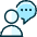 Messages People Person Bubble Circle 1 Icon from Ultimate Duotone Set | Free Download as SVG Vector and Transparent PNG | Streamline icons