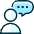 Messages People Person Bubble Oval 1 Icon from Ultimate Duotone Set | Free Download as SVG Vector and Transparent PNG | Streamline icons