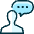 Messages People Person Bubble Oval Icon from Ultimate Duotone Set