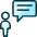 Messages People User Bubble Square Icon from Ultimate Duotone Set | Free Download as SVG Vector and Transparent PNG | Streamline icons