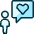 Messages People User Heart Icon from Ultimate Duotone Set | Free Download as SVG Vector and Transparent PNG | Streamline icons