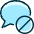 Messages Bubble Disable Icon from Ultimate Duotone Set