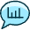 Messages Bubble Graph Icon from Ultimate Duotone Set | Free Download as SVG Vector and Transparent PNG | Streamline icons