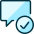 Messages Bubble Square Check Icon from Ultimate Duotone Set