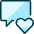 Messages Bubble Square Heart 1 Icon from Ultimate Duotone Set | Free Download as SVG Vector and Transparent PNG | Streamline icons