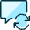 Messages Bubble Square Sync icon - Free transparent PNG, SVG. No sign up needed.