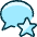 Messages Bubble Star Icon from Ultimate Duotone Set