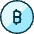 Crypto Currency Bitcoin Circle Icon from Ultimate Duotone Set