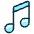 Music Note 2 Icon from Ultimate Duotone Set