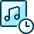 Playlist Clock Icon from Ultimate Duotone Set